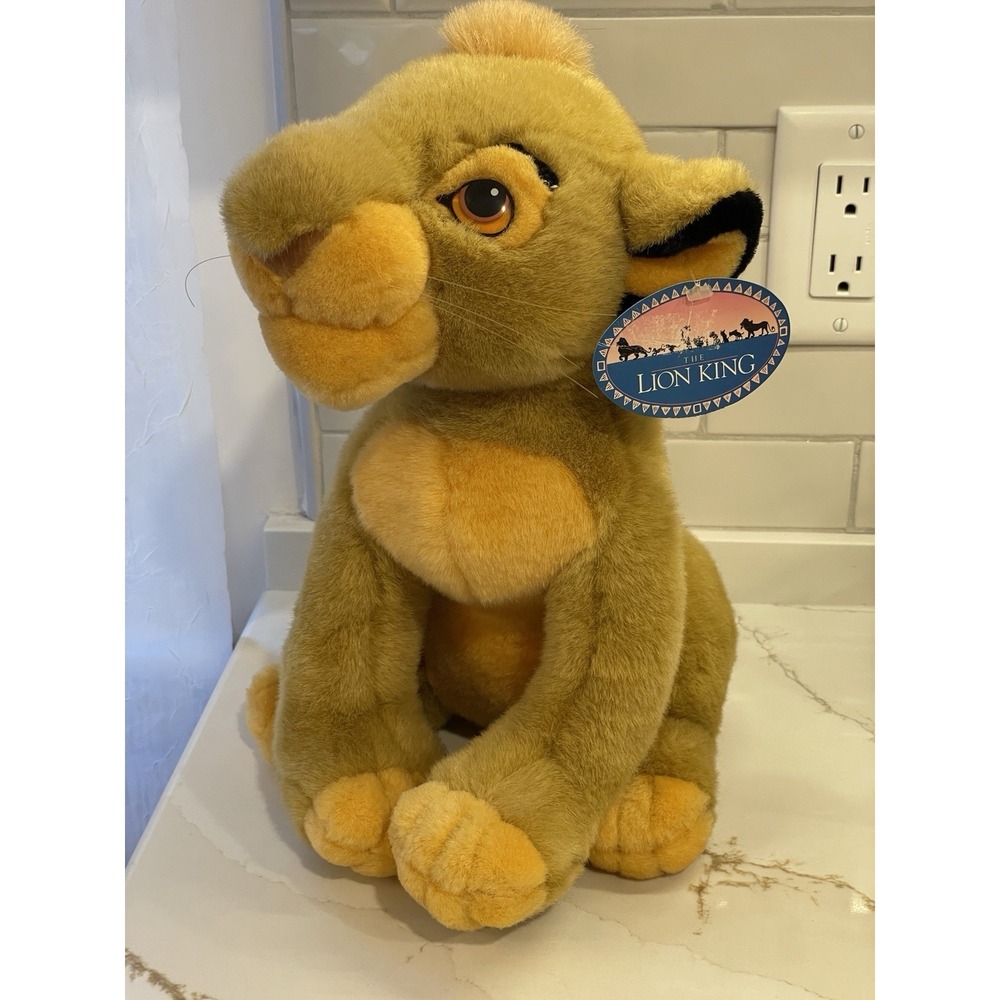 Vintage Disneyland The‎ Lion King Young Simba Plush Stuffed Animal Toy 1994 New